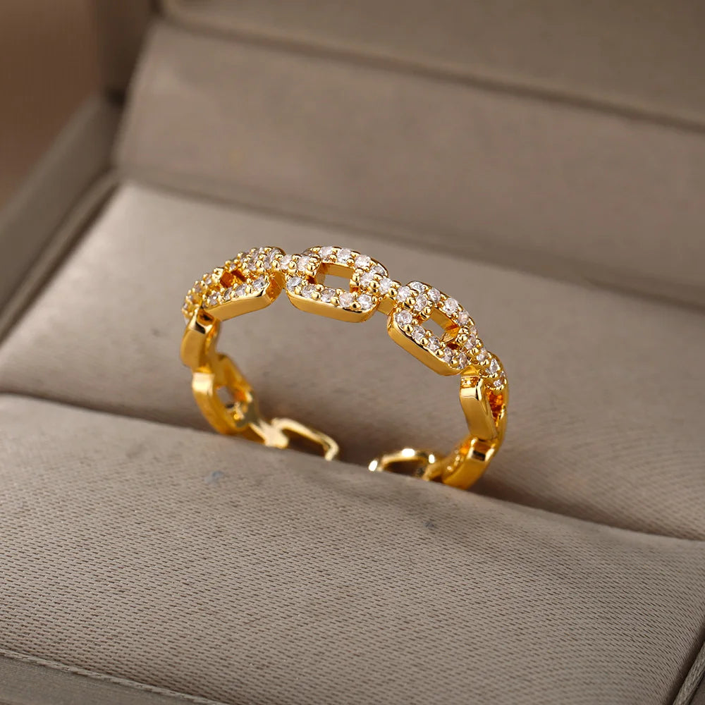 Anel Corrente Elegante